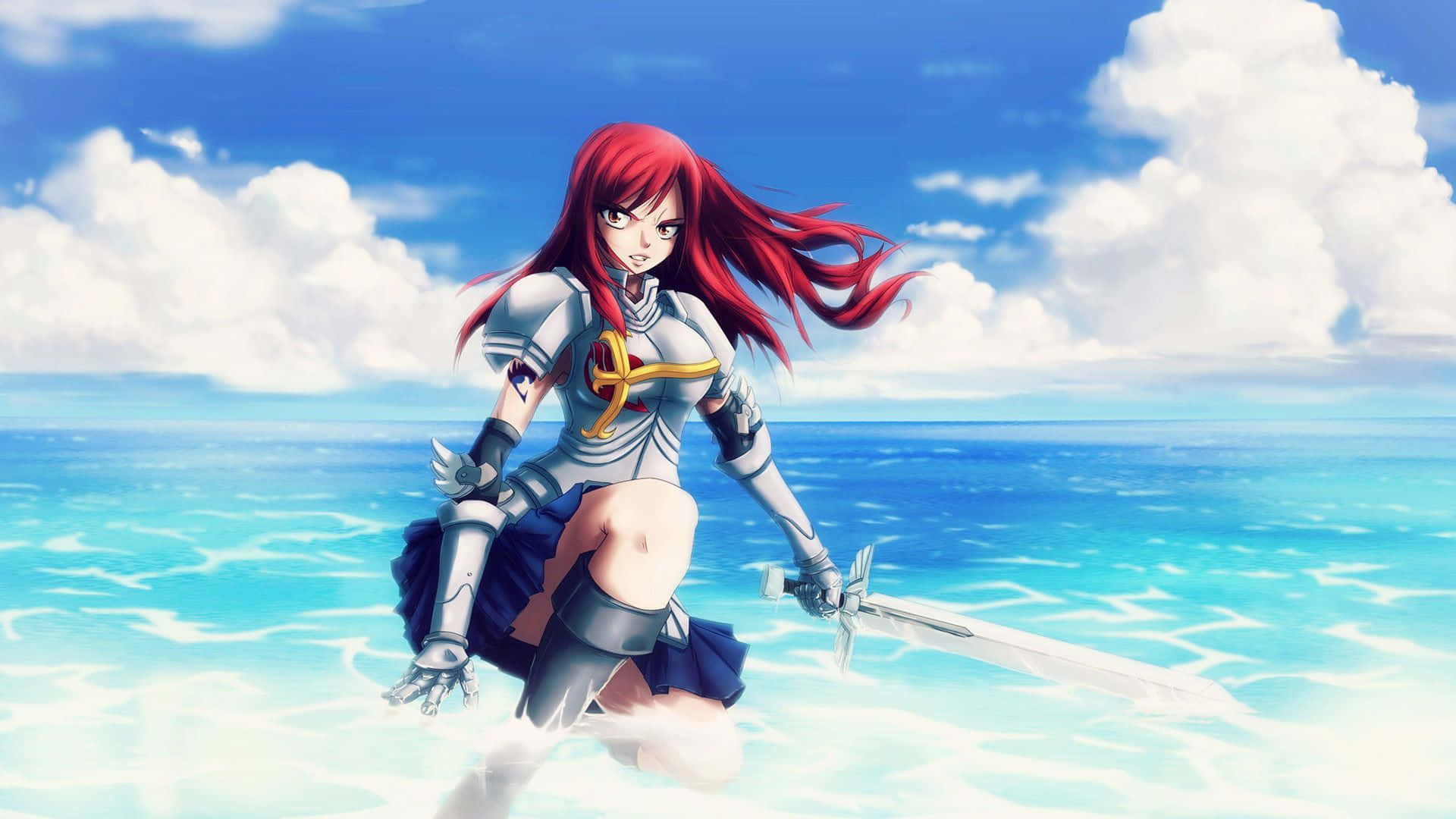 Erza Scarlet, the Seven-Winds Knight Wallpaper