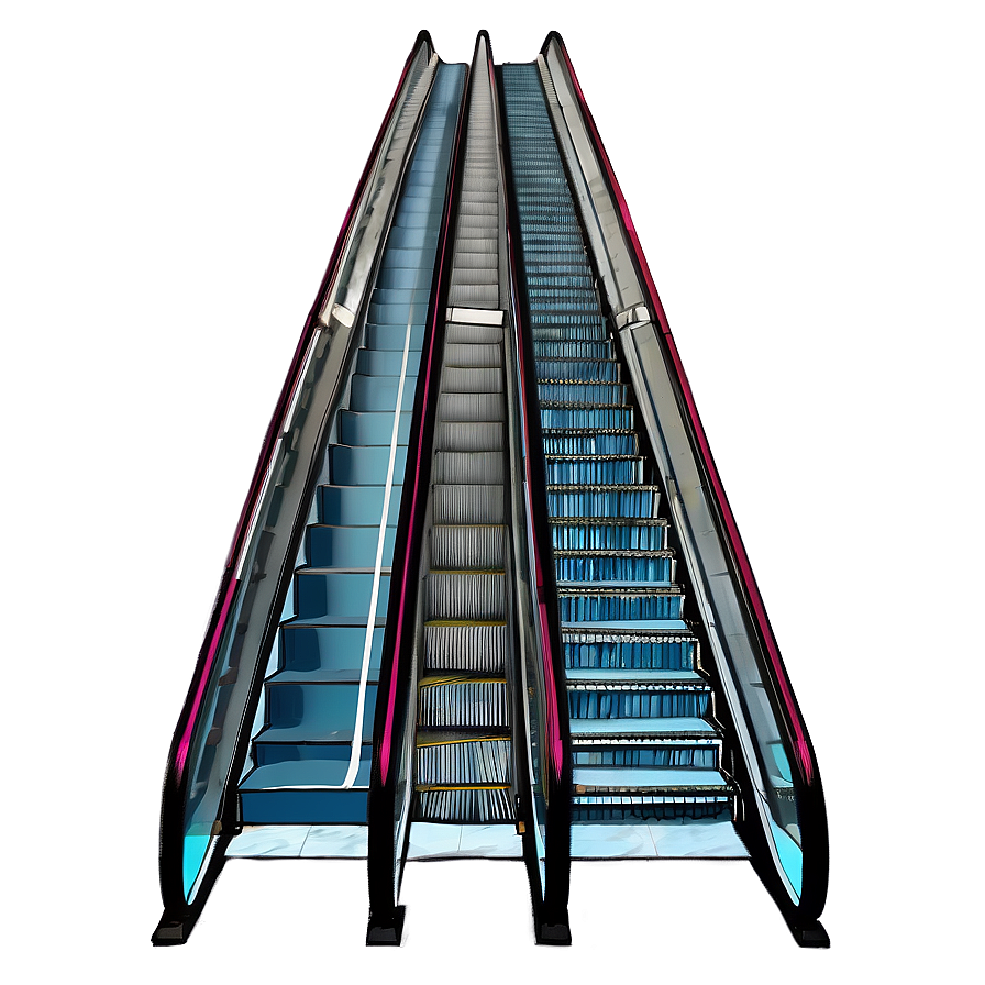 Escalator Connecting Floors Png 06242024 PNG