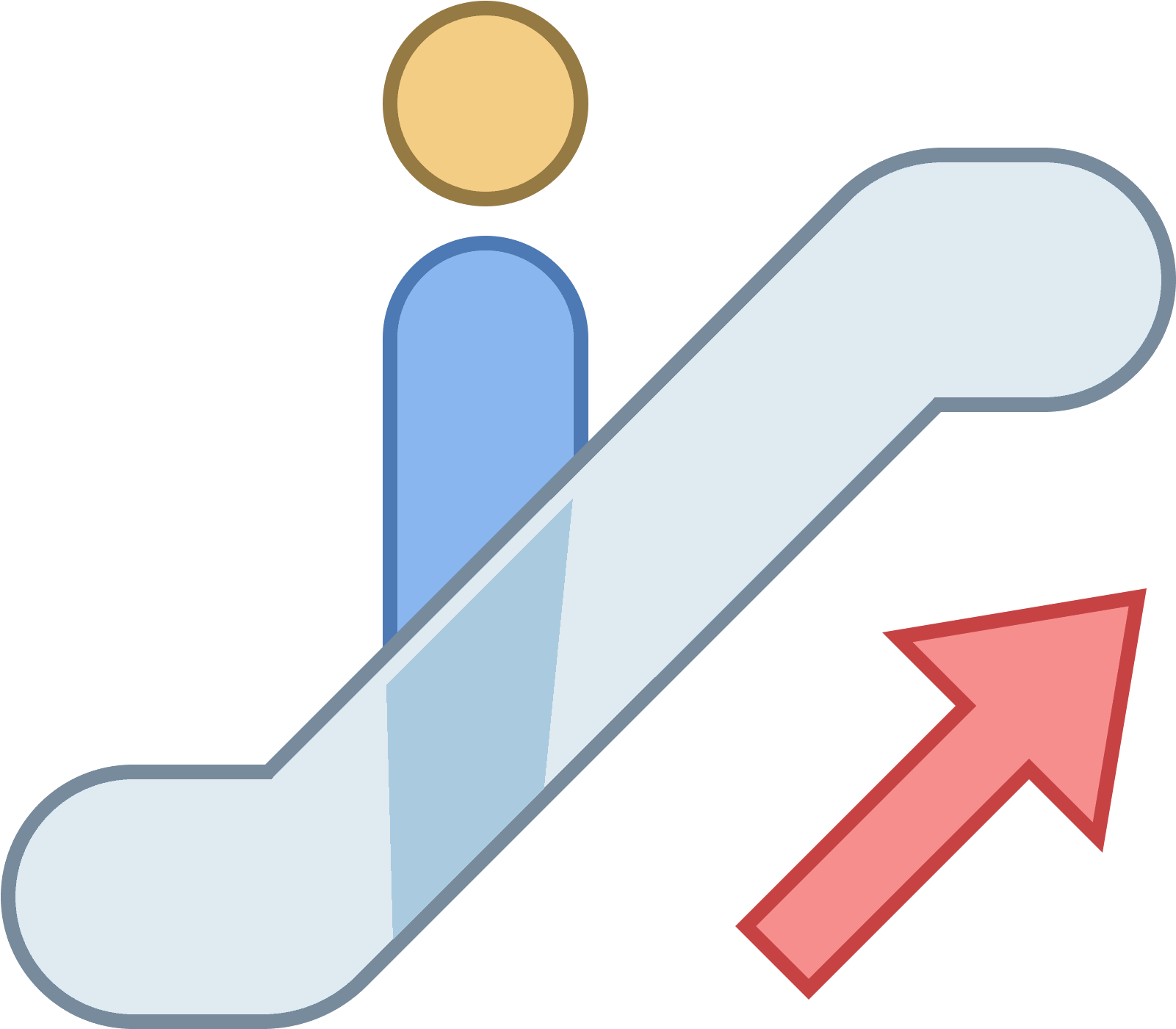 Escalator Icon Graphic PNG
