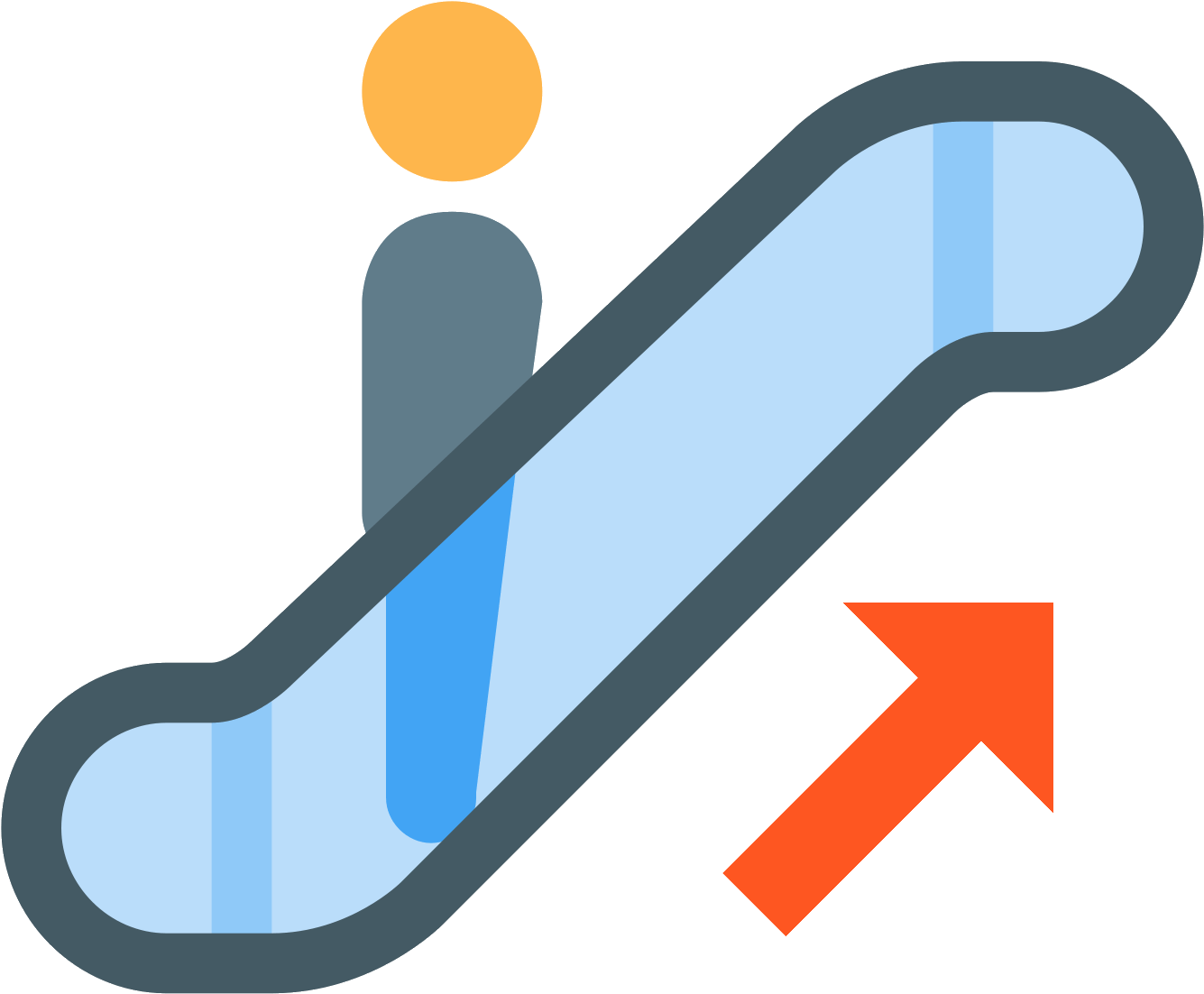 Escalator Icon Graphic PNG