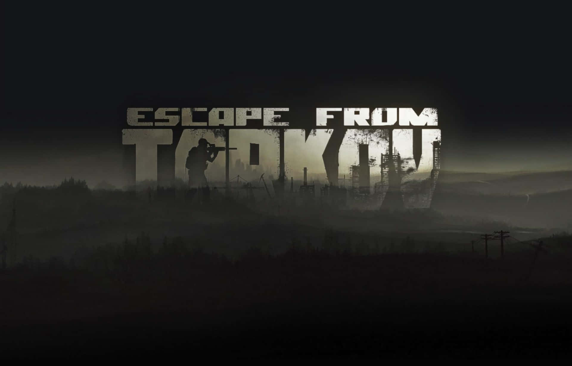 Escape From Tarkov Game Title Silhouette Wallpaper