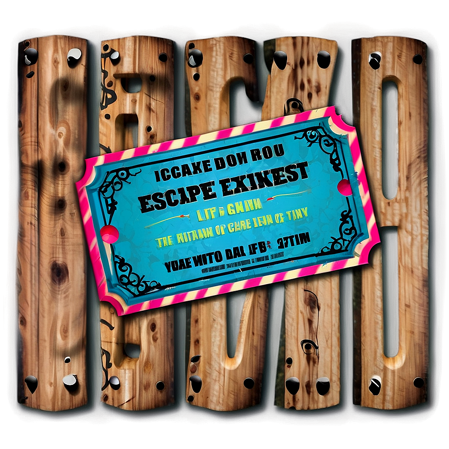 Escape Room Experience Ticket Png Jge13 PNG