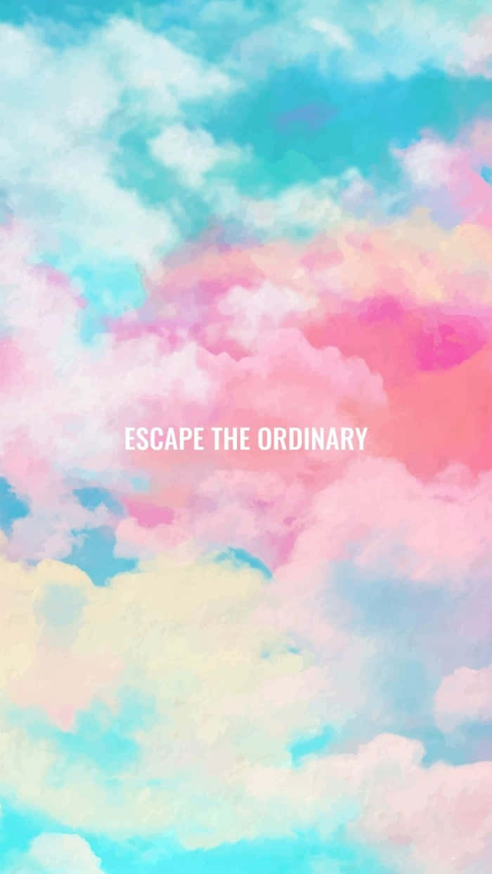Escape The Ordinary Pastel Clouds Wallpaper
