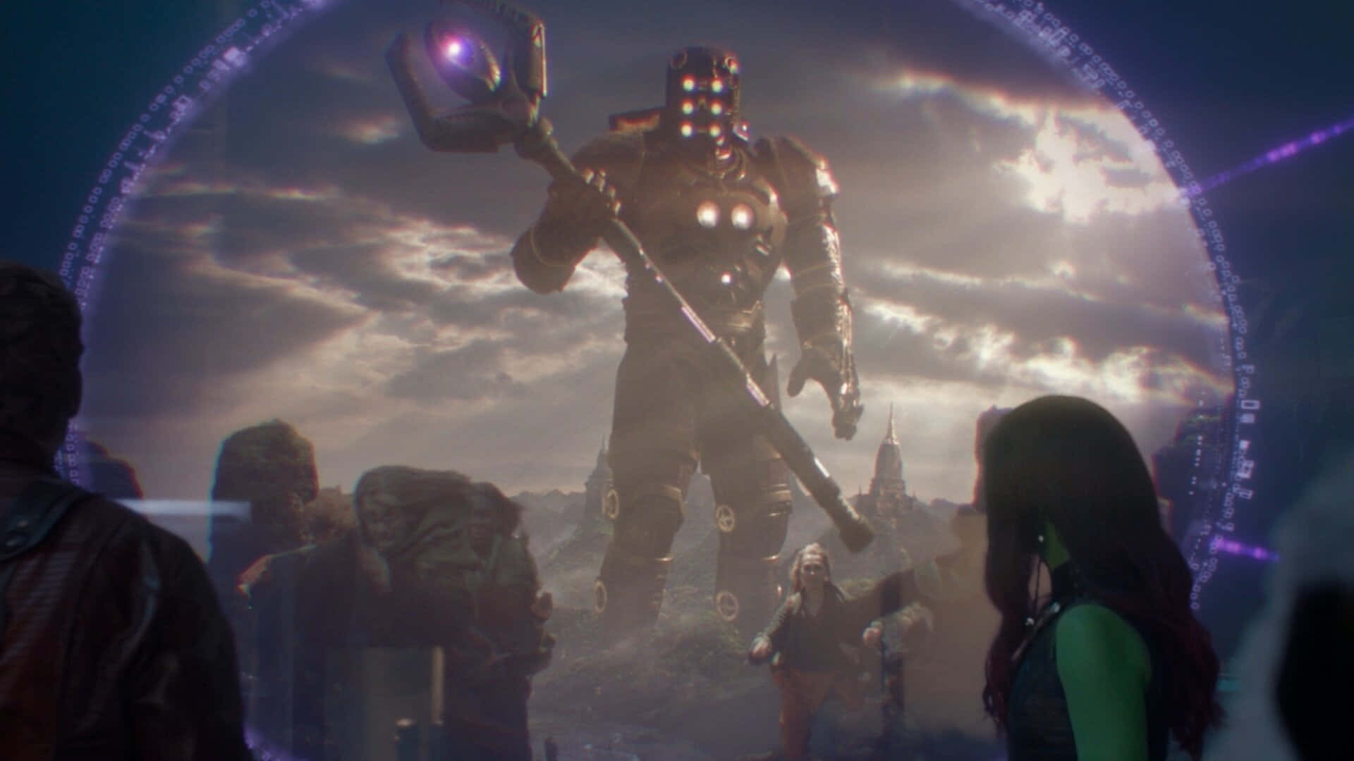 Escenade Batalla De Power Stone Con Personajes Icónicos Fondo de pantalla