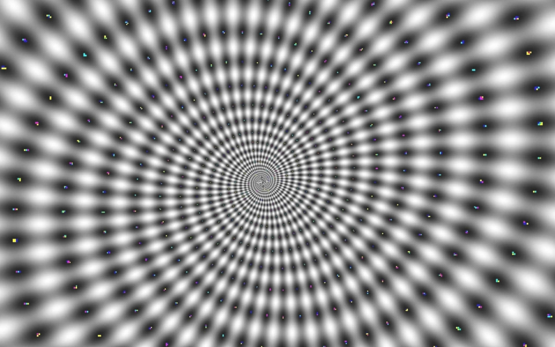 En Sort-hvid billede af en spiral Wallpaper