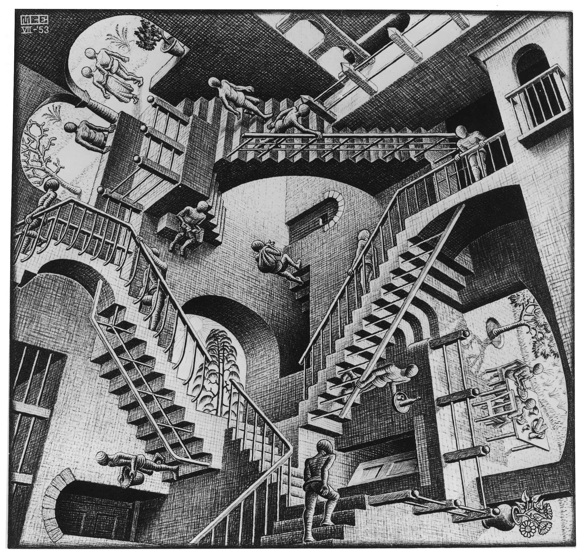 "An Escherian Coincidence" Wallpaper