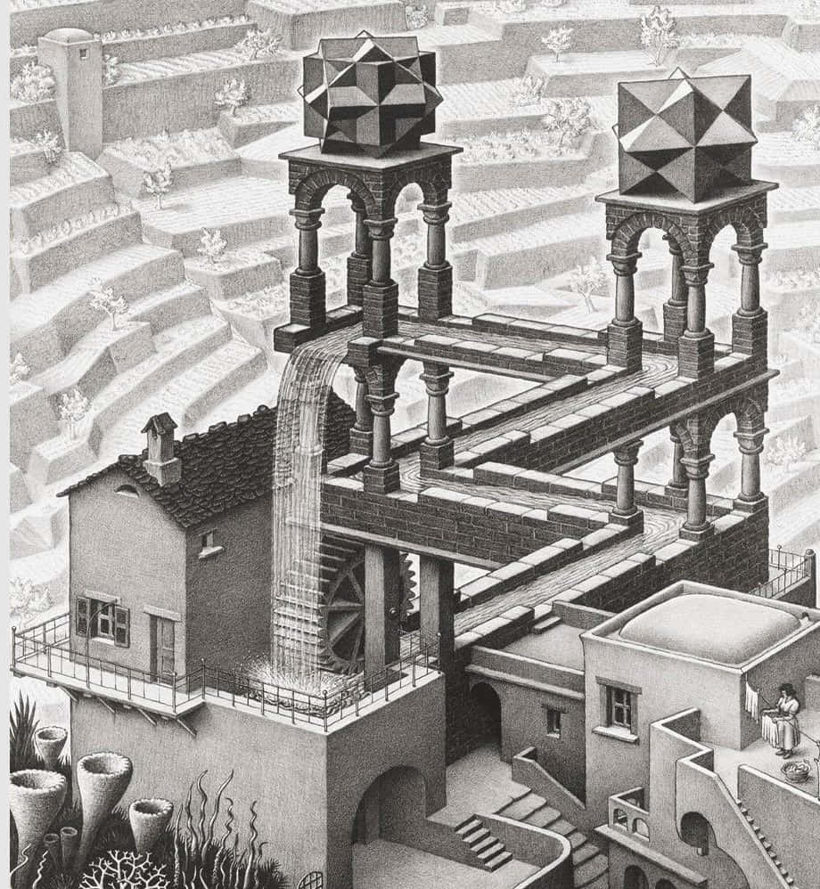 Escher 920 X 998 Wallpaper