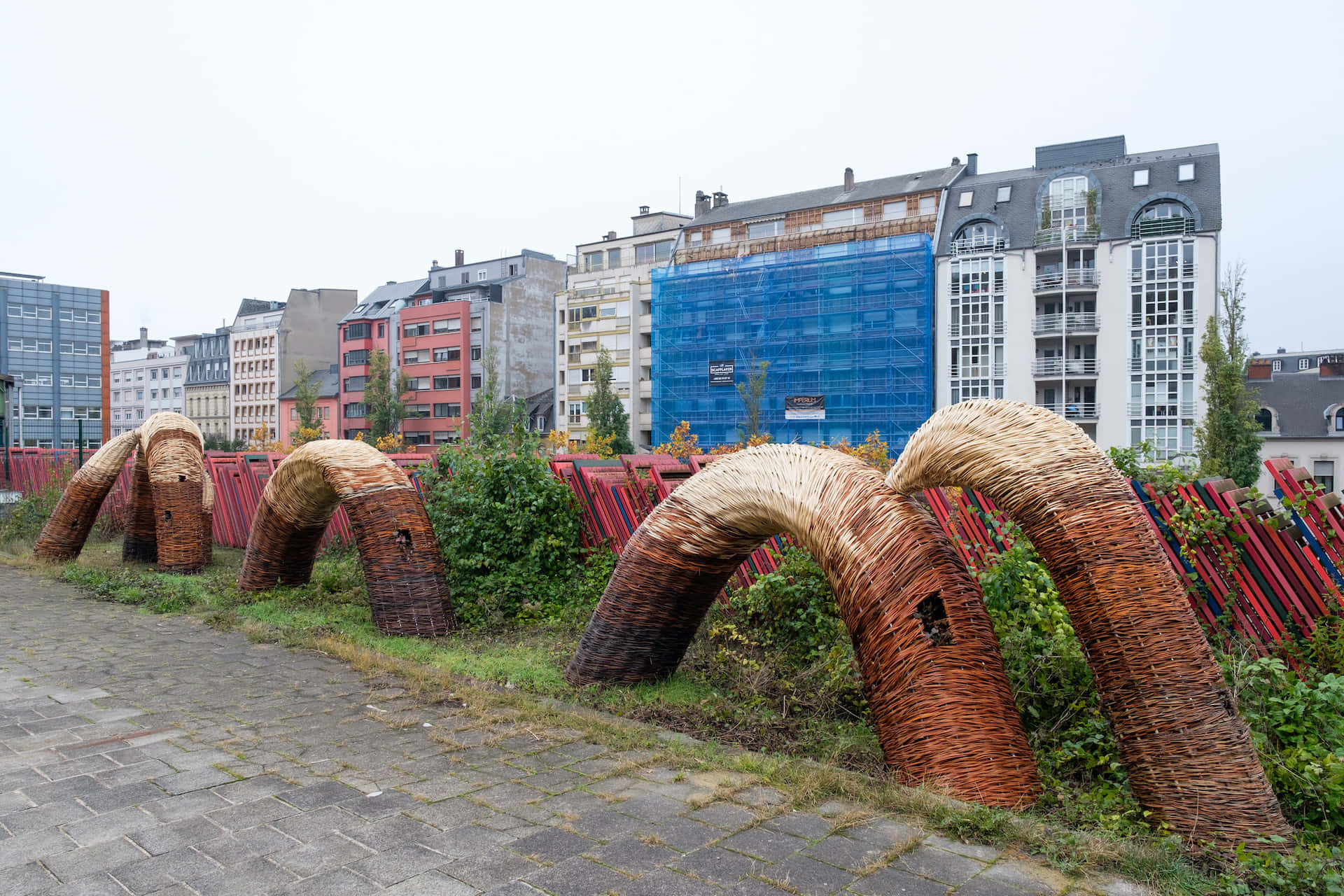 Esch-sur-alzette Urban Kunstinstallasjon Bakgrunnsbildet