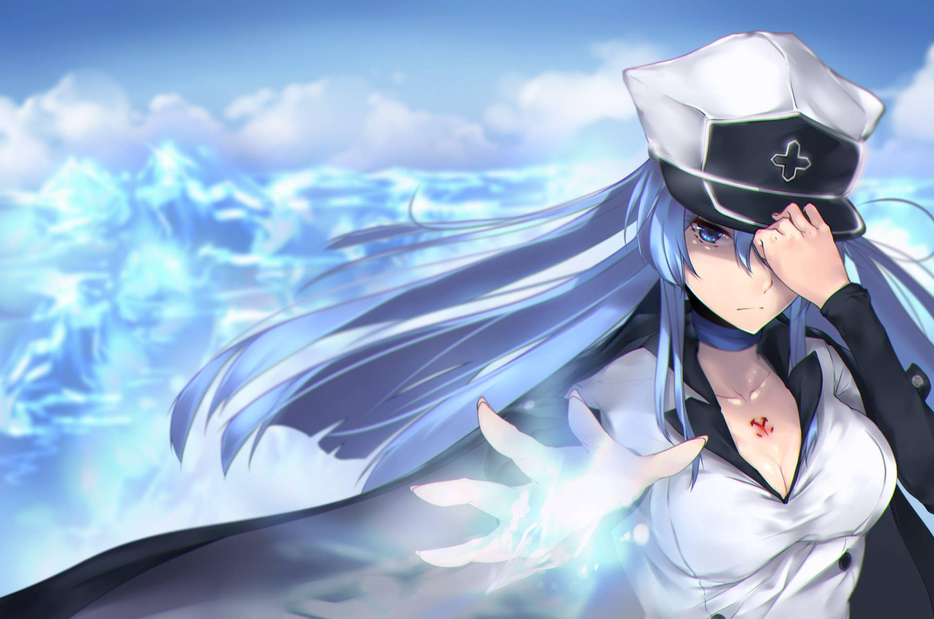 Esdeath Creating Frost Wallpaper