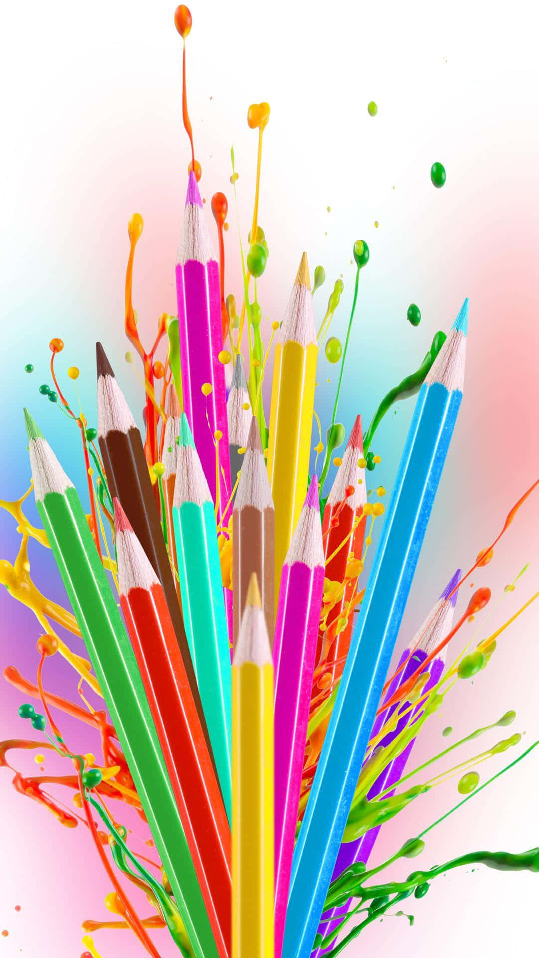 Espectrode Crayón: Un Fondo Vibrante