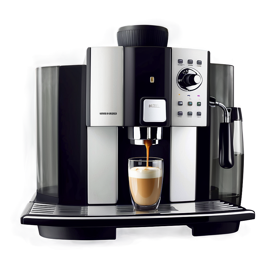 Espresso Machine With Milk Mixer Png 06132024 PNG