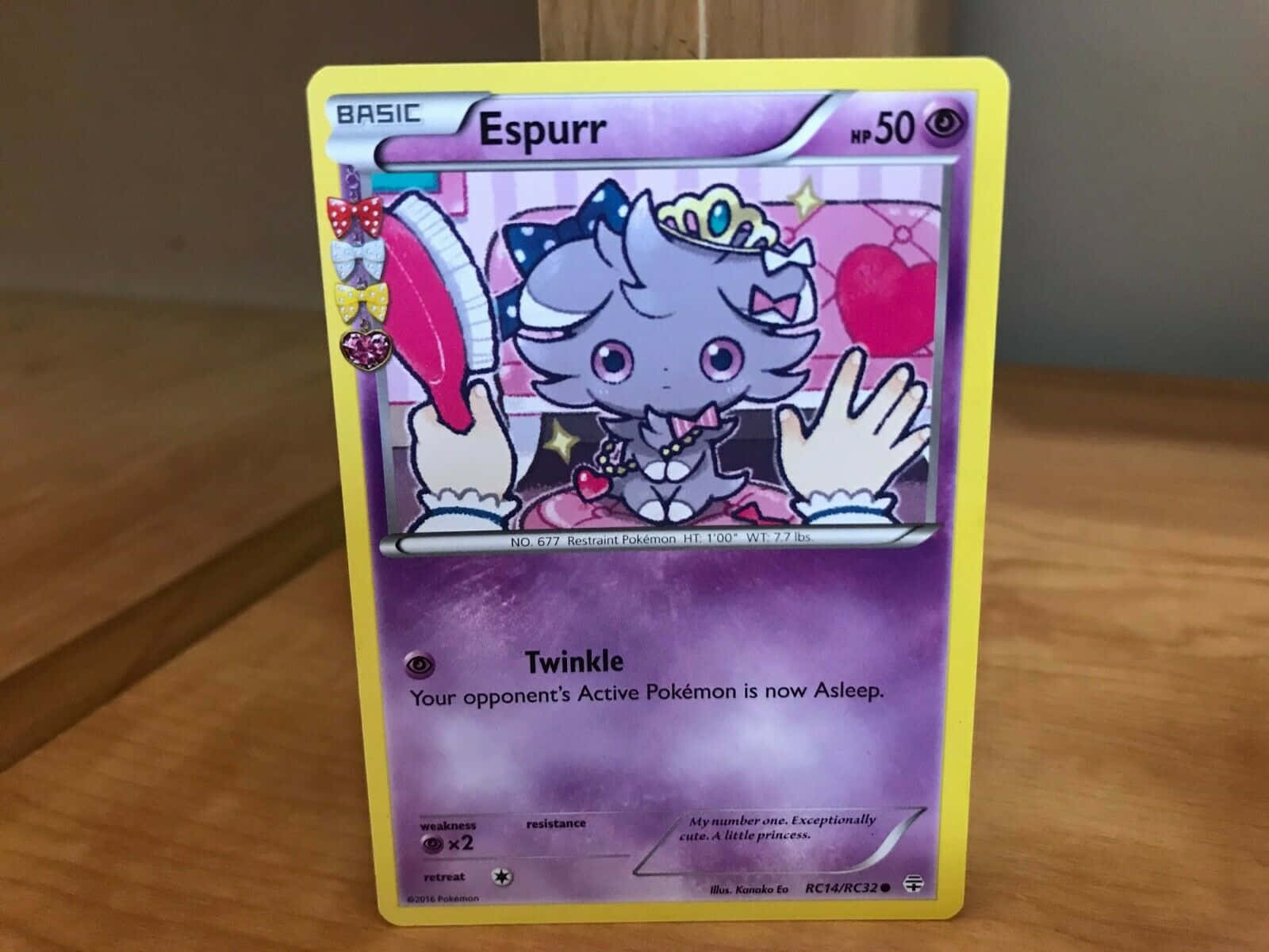 Magical Espurr Pokemon Card Sparkle Wallpaper