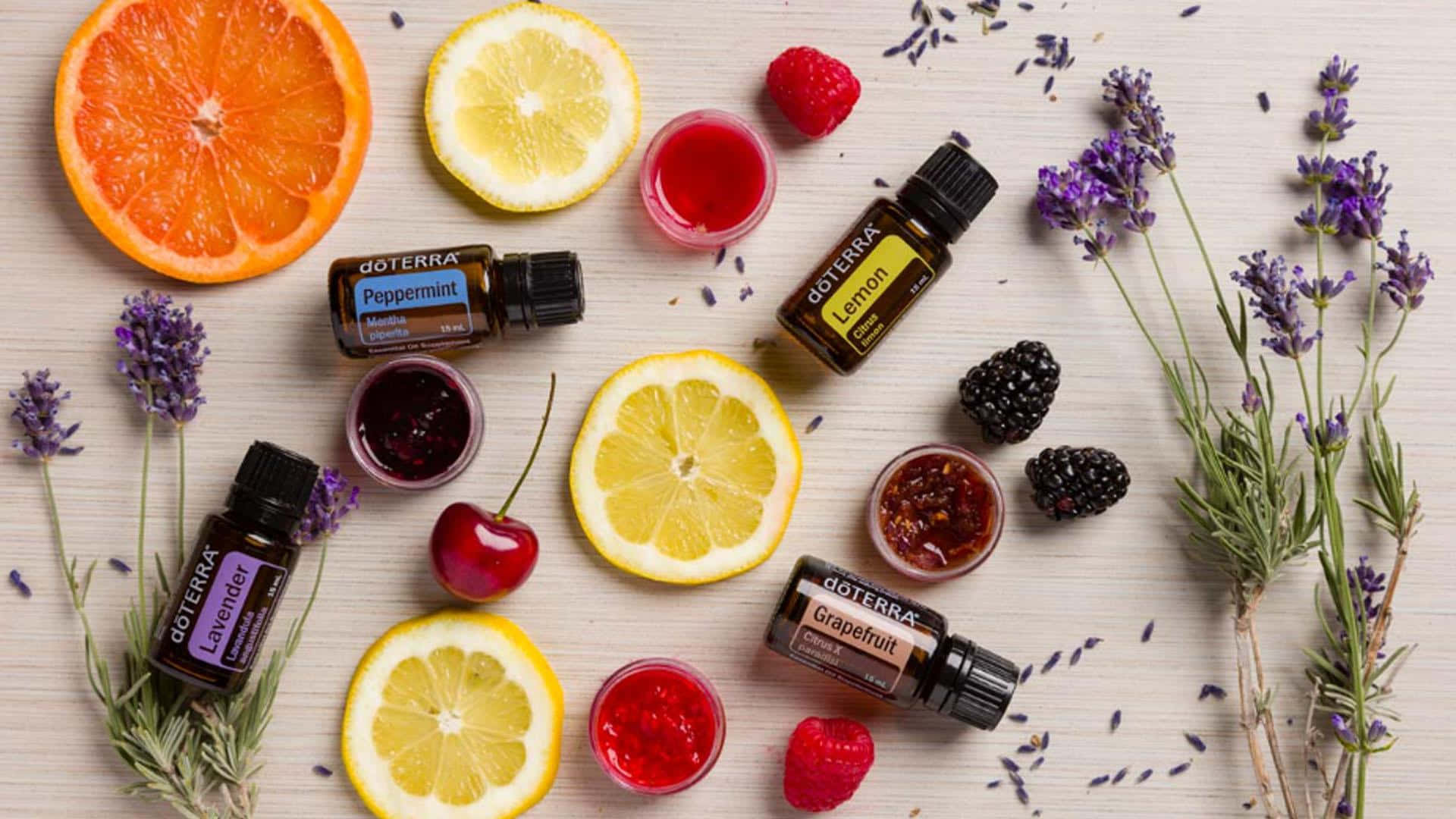 Natural and Pure Essential Oils Wallpaper