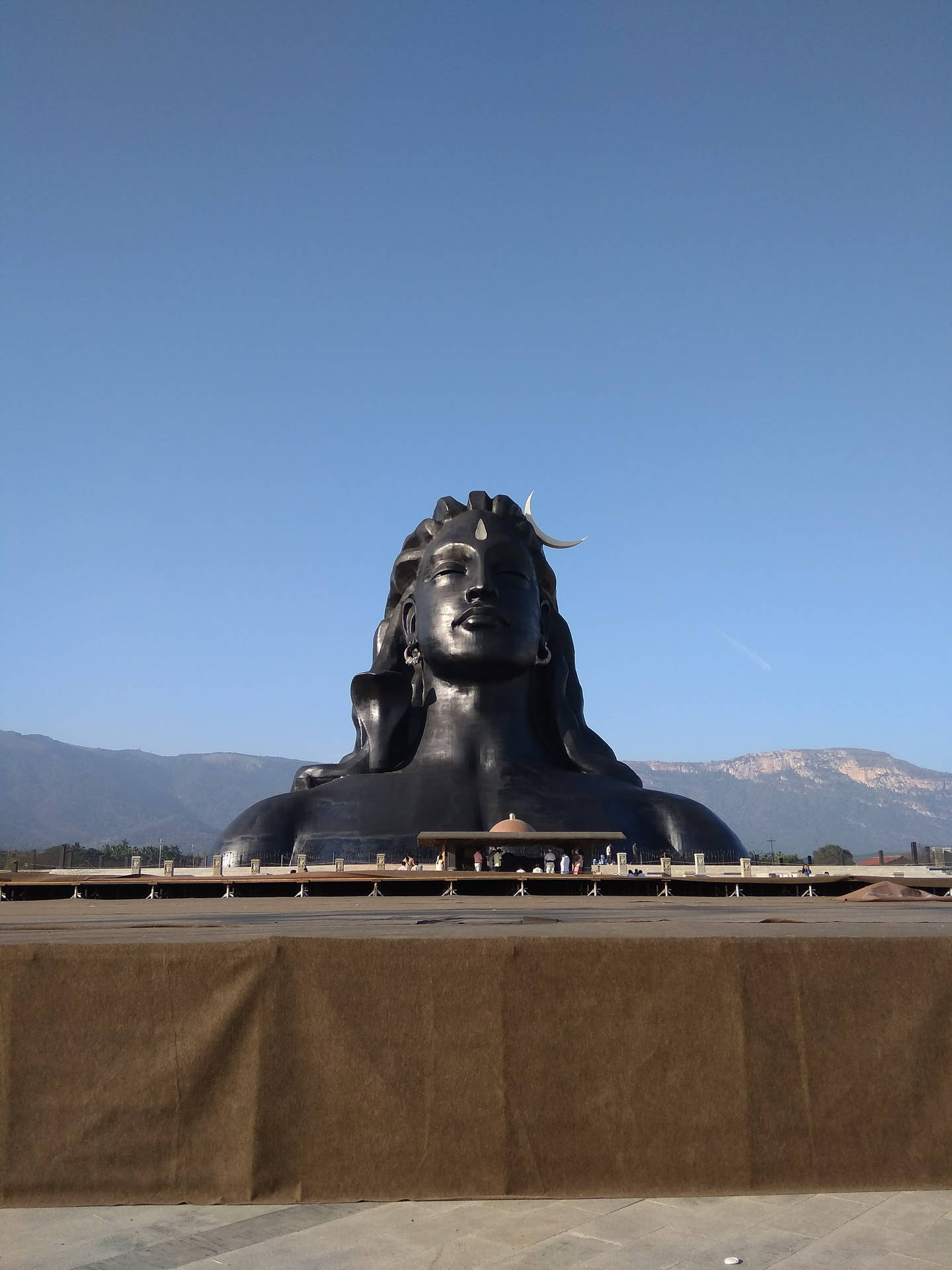 Estátua De Shiva Adiyogi 4k Papel de Parede