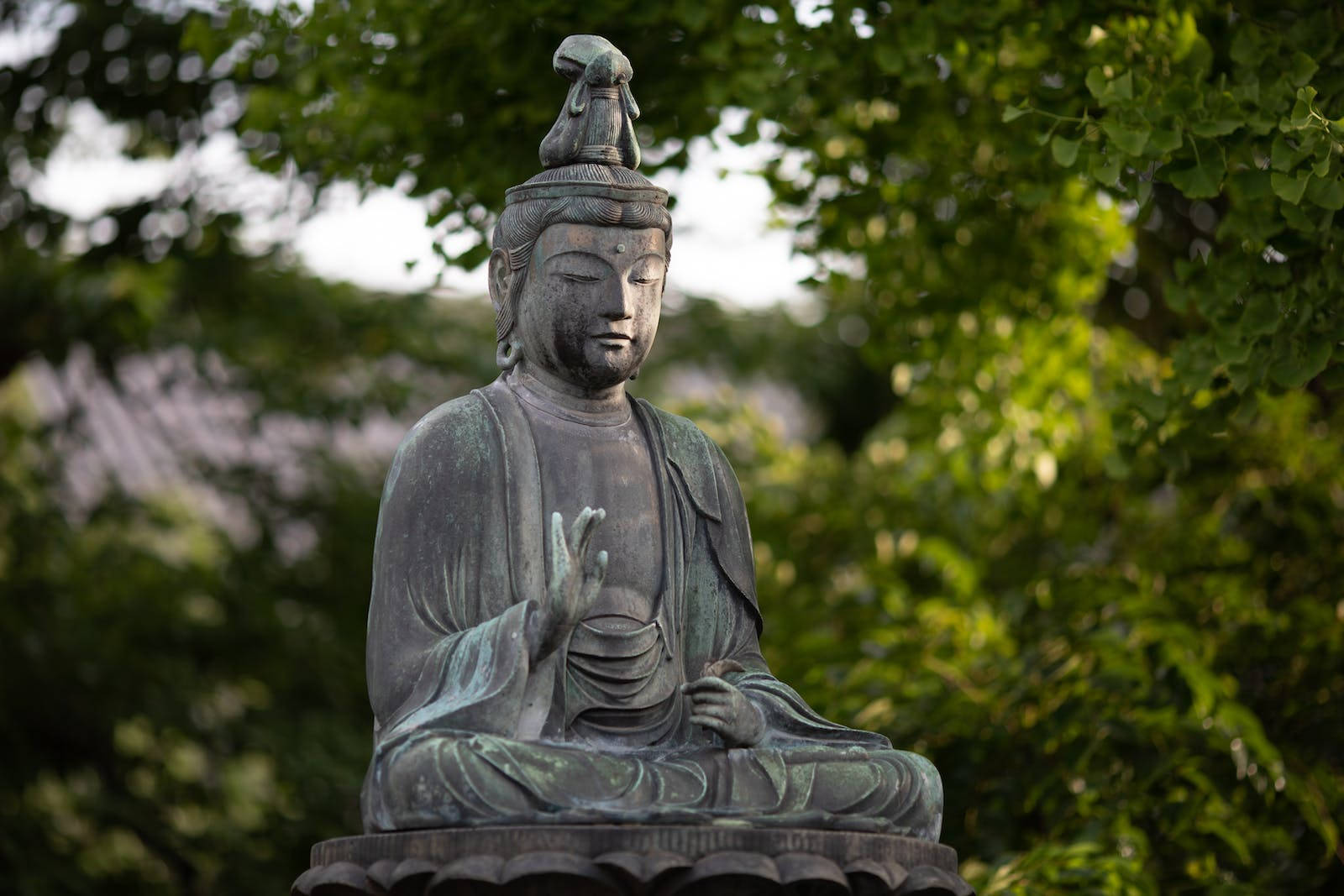 Estátua Sentada De Gautama Buda Papel de Parede