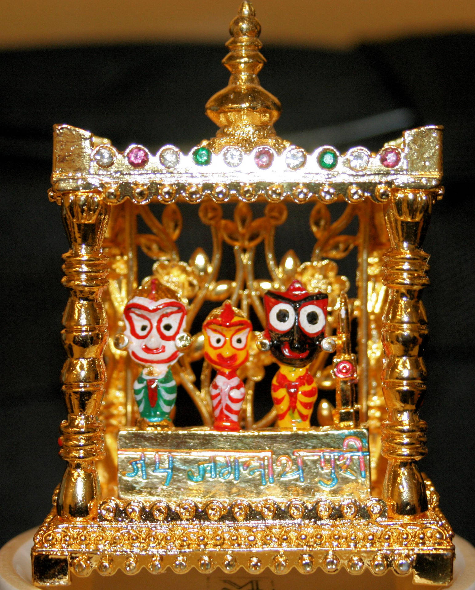 Estatueta Dourada De Jagannath Papel de Parede