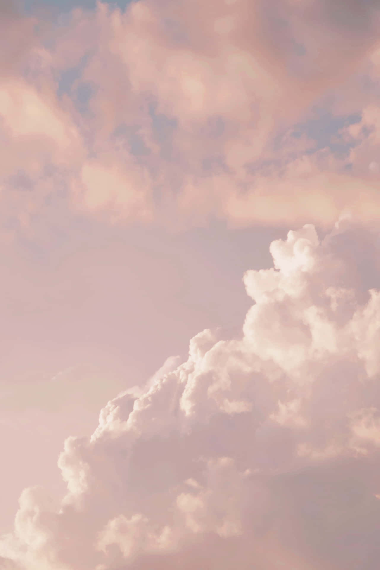 Estiloestético De Cielo De Vainilla Con Nubes.