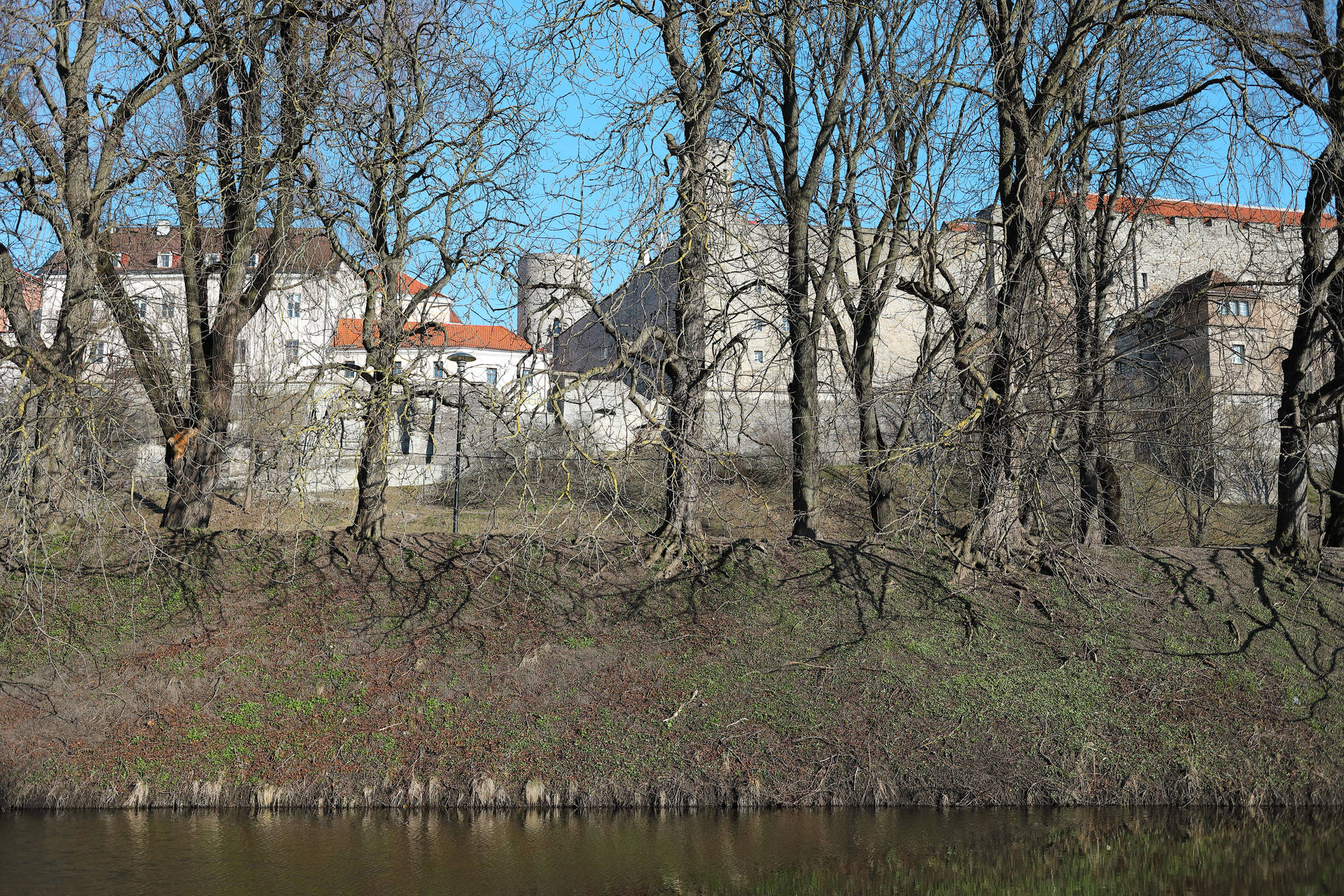 Estland Kadriorg-floden Wallpaper