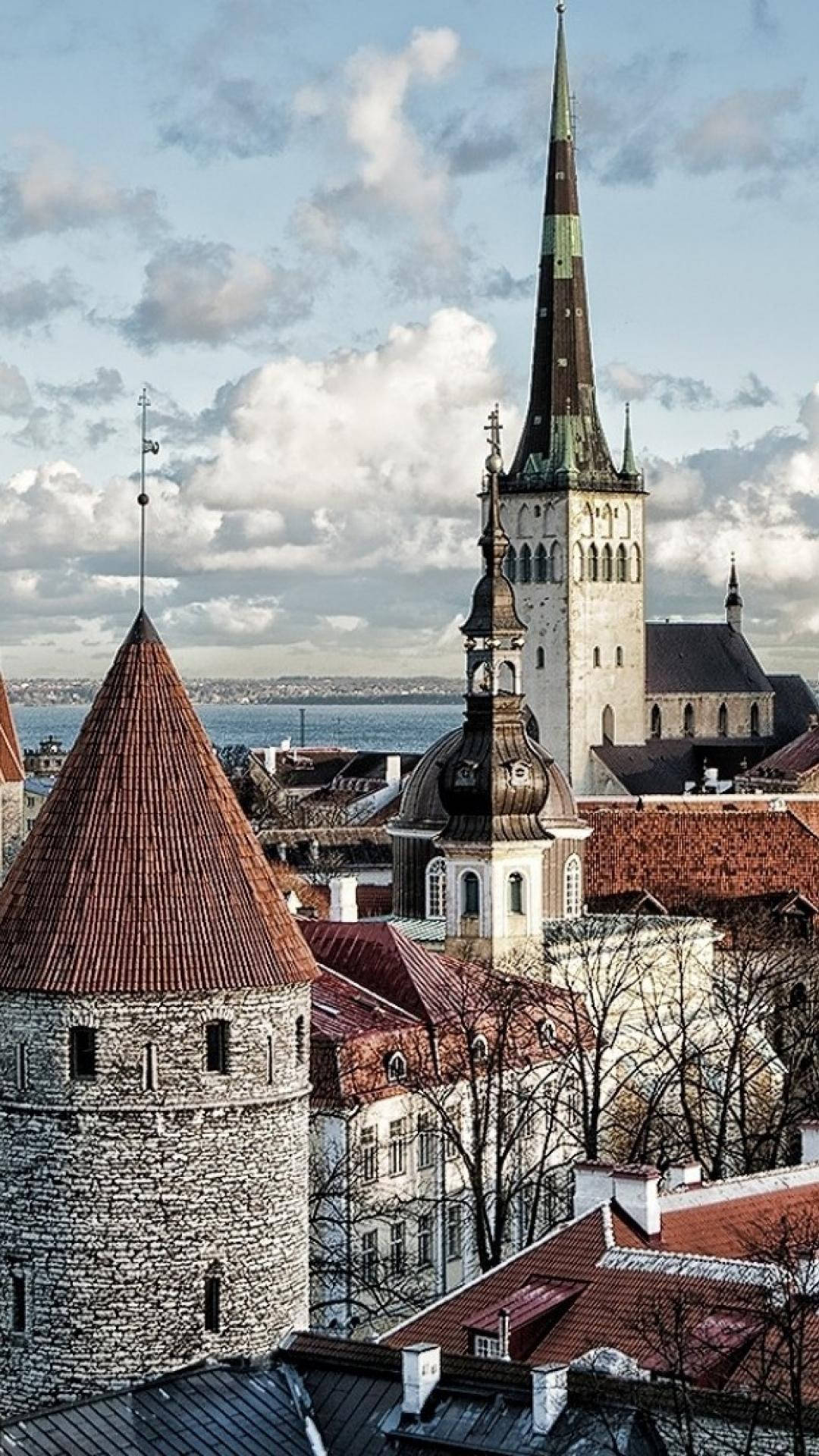 Estonia City Castle Wallpaper