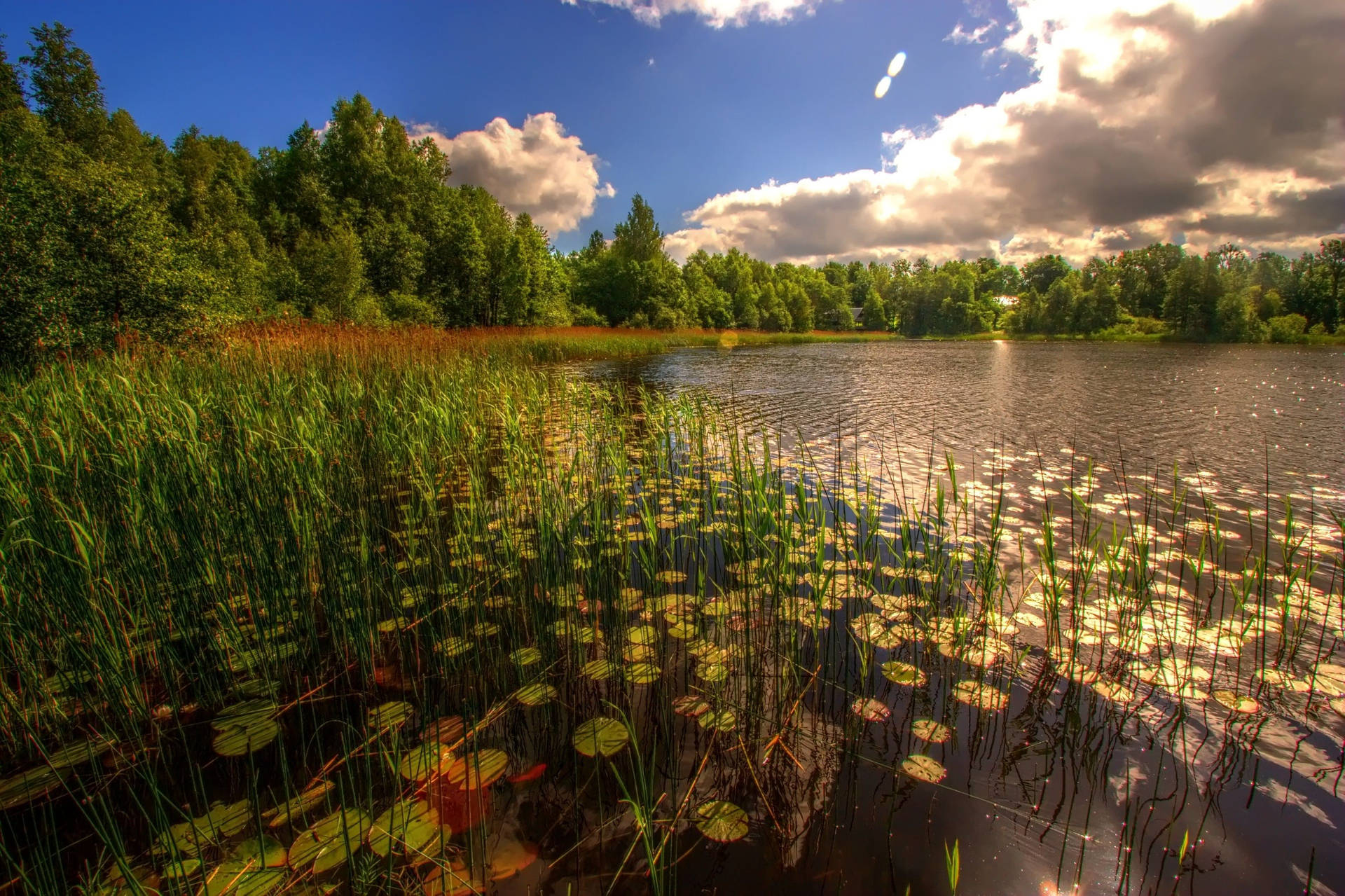 Paisajedel Lago De Estonia Fondo de pantalla