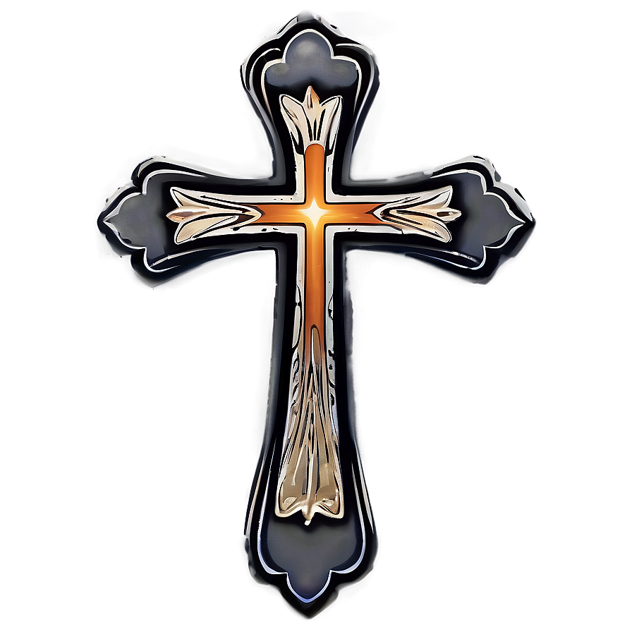 Etched Cross Template Png Kce PNG
