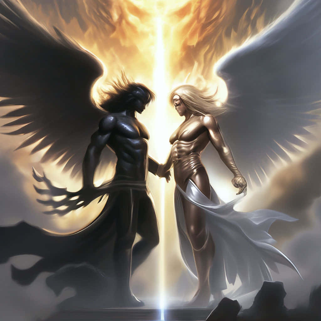 Eternal Duality Angelic Confrontation Wallpaper