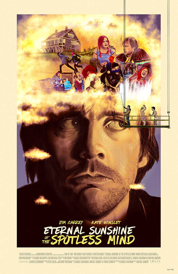 Eternal Sunshine Of The Spotless Mind Creative Collage Wallpaper