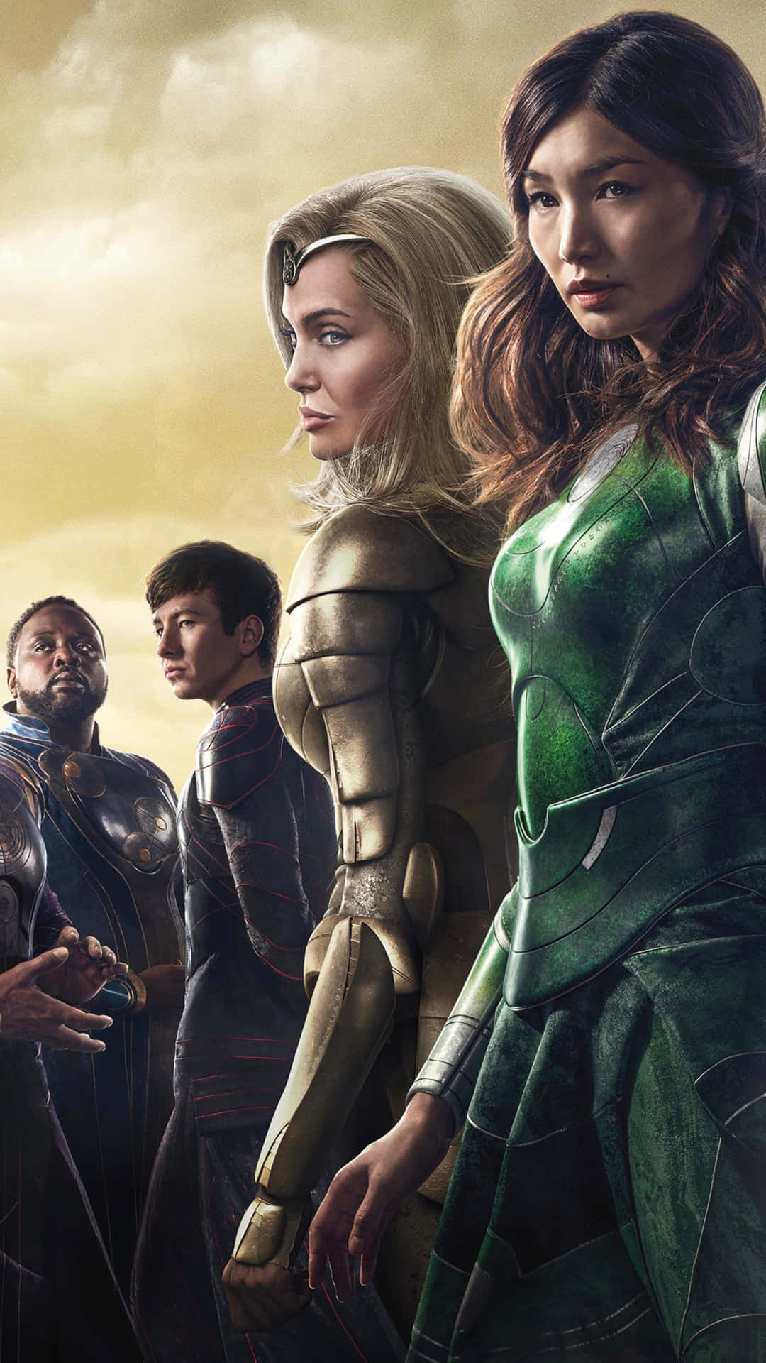 Kevin Feige, Marvel Studios Og The Eternals Cast Forener Sig For At Bringe En Klassisk Historie Til Live. Wallpaper