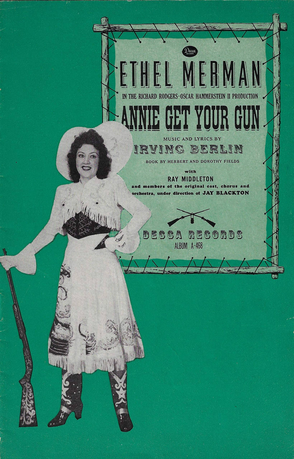 Pósterde Ethel Merman En El Musical Annie Get Your Gun Fondo de pantalla