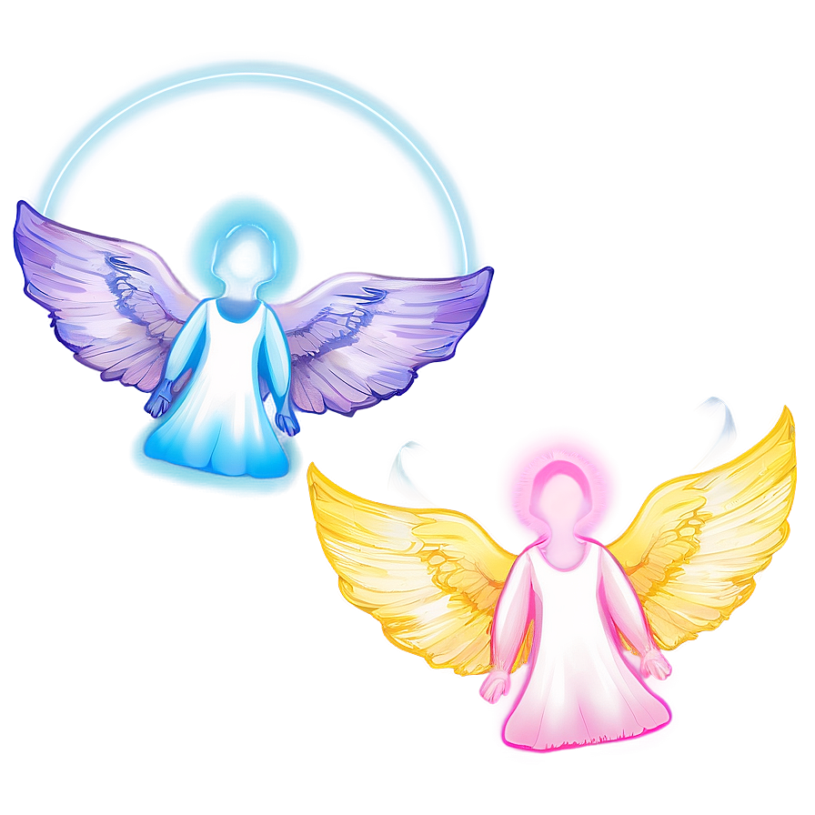 Ethereal Angels Illustration Png 06202024 PNG