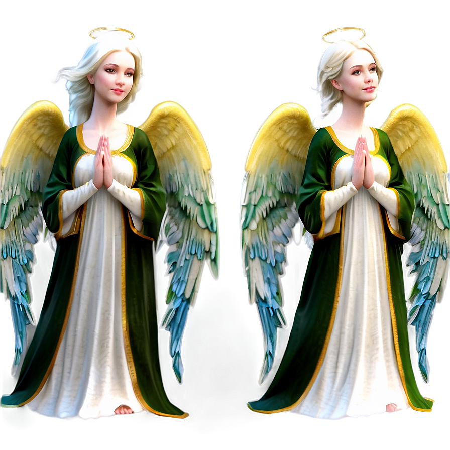 Ethereal Angels Illustration Png Hiv PNG