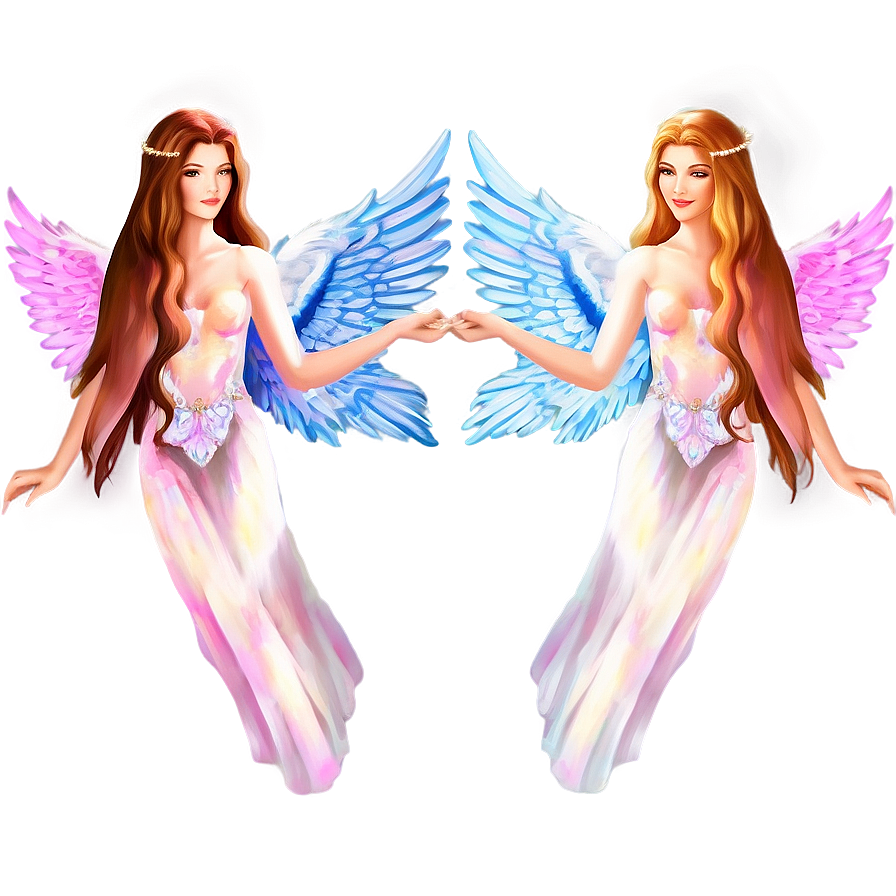 Ethereal Angels Illustration Png Xun PNG