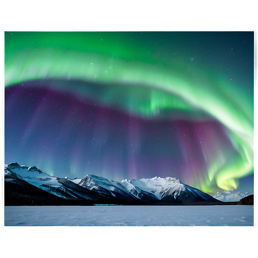 Ethereal Aurora Borealis View Png Ybs93 PNG