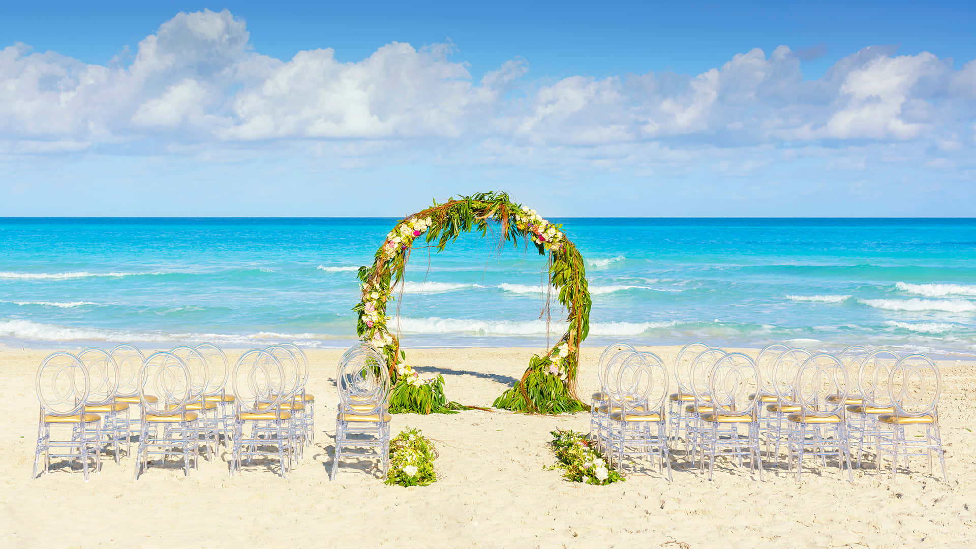 "ethereal Beach Wedding Composition" Wallpaper