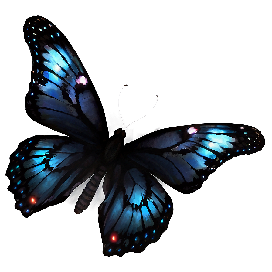 Download Ethereal Black Butterfly Png 35 | Wallpapers.com