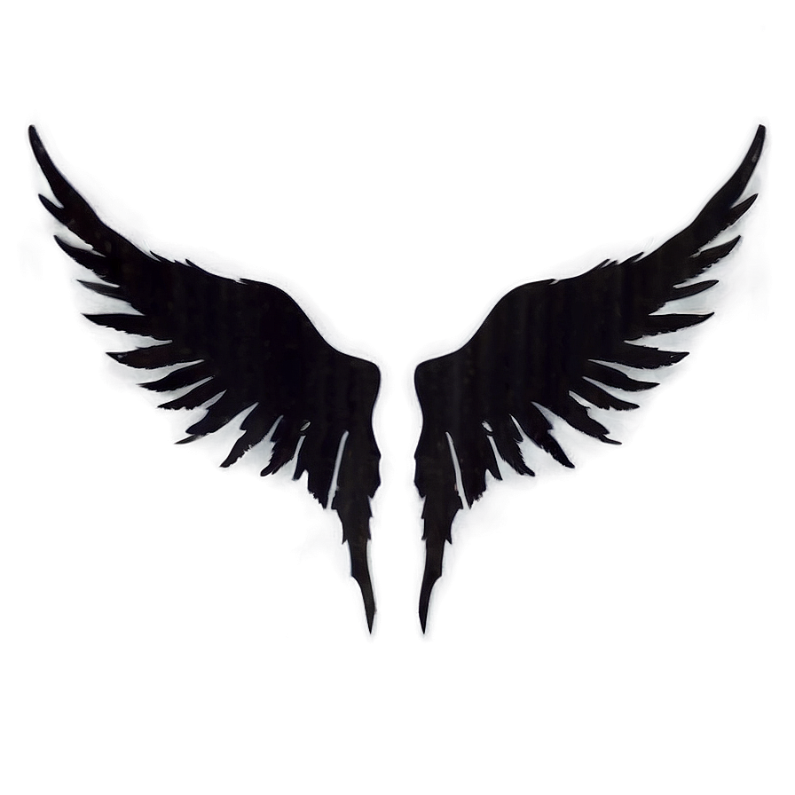 Ethereal Black Wings Silhouette Png 19 PNG
