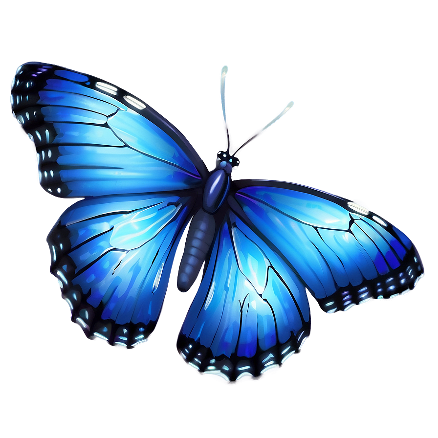 Ethereal Blue Butterfly Png 72 PNG