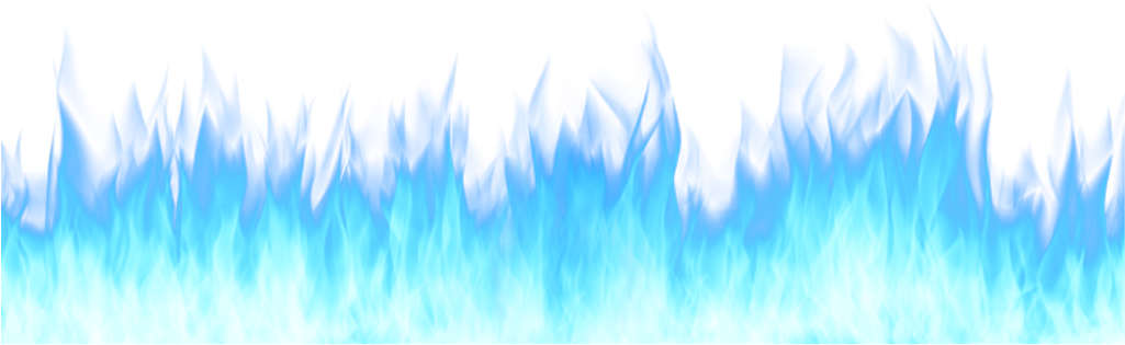 Ethereal Blue Flames PNG