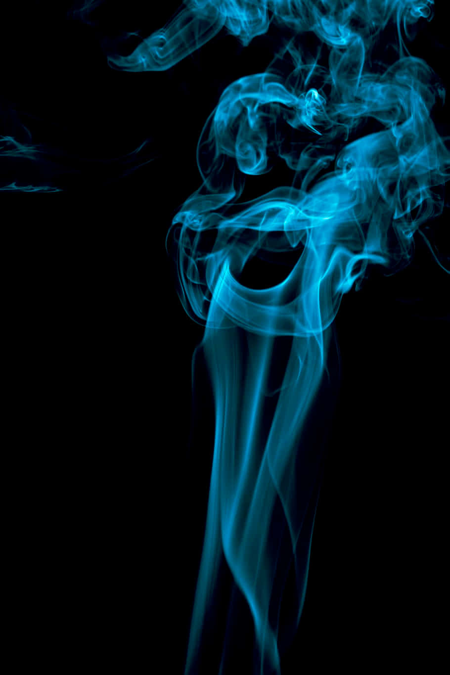 Download Ethereal_ Blue_ Smoke_ Art Wallpaper | Wallpapers.com