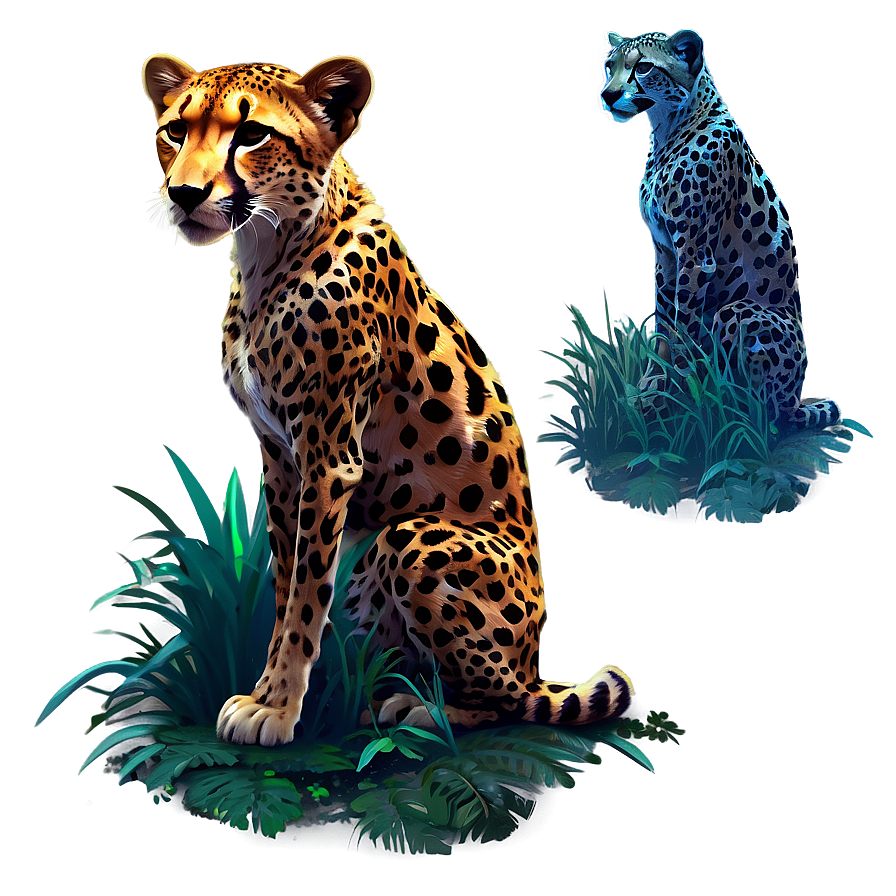 Ethereal Cheetah Spirit Png Ula46 PNG