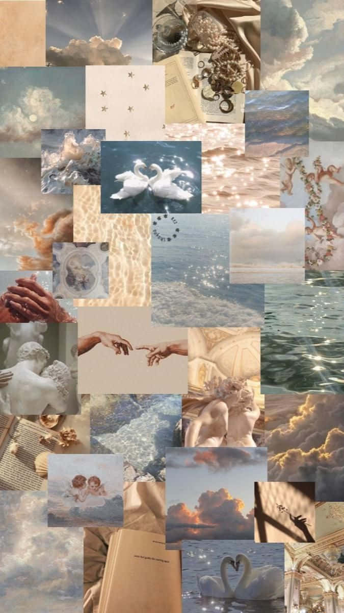 Ethereal Collage_ Moodboard Wallpaper