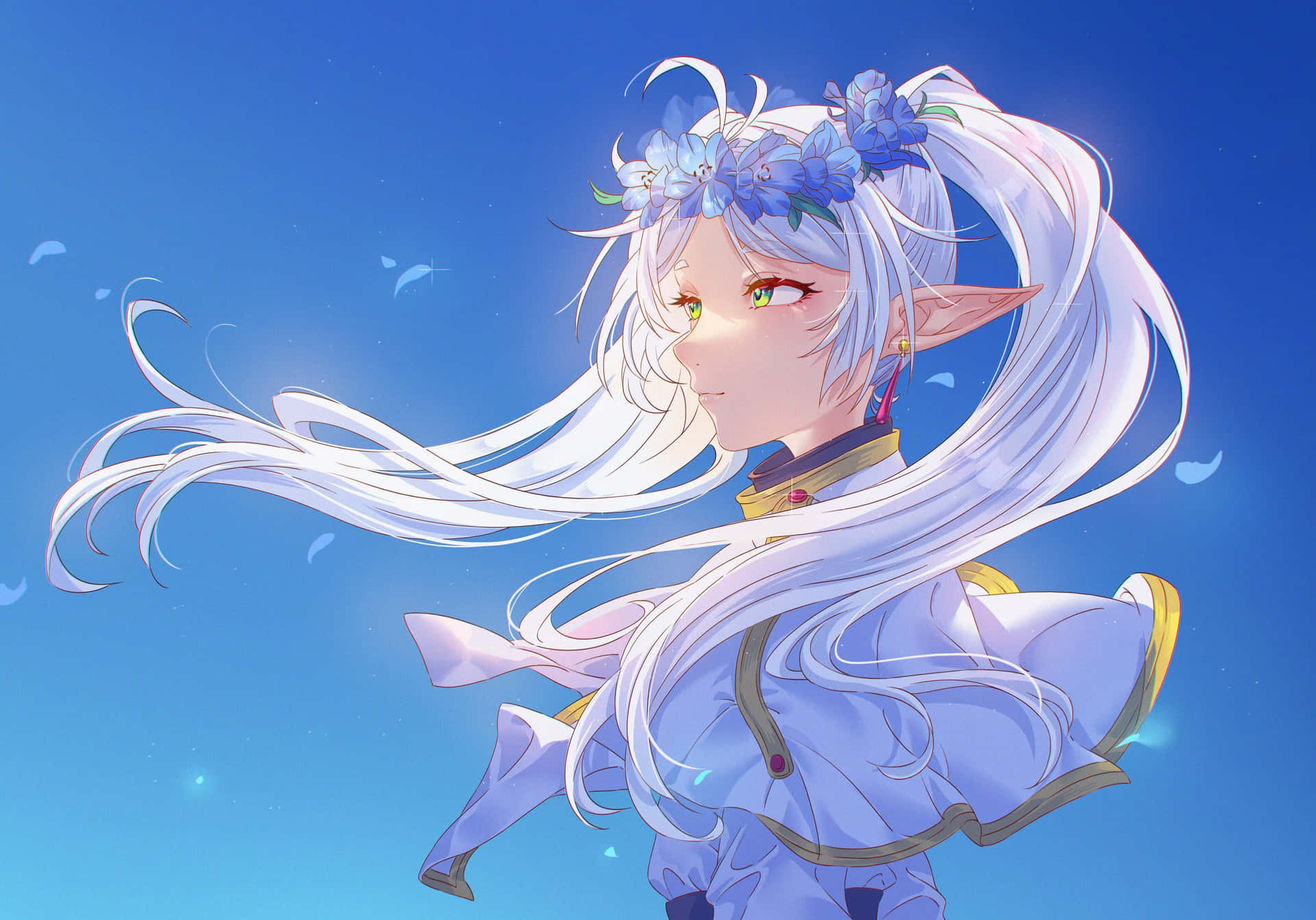 Ethereal Elf Portrait Wallpaper