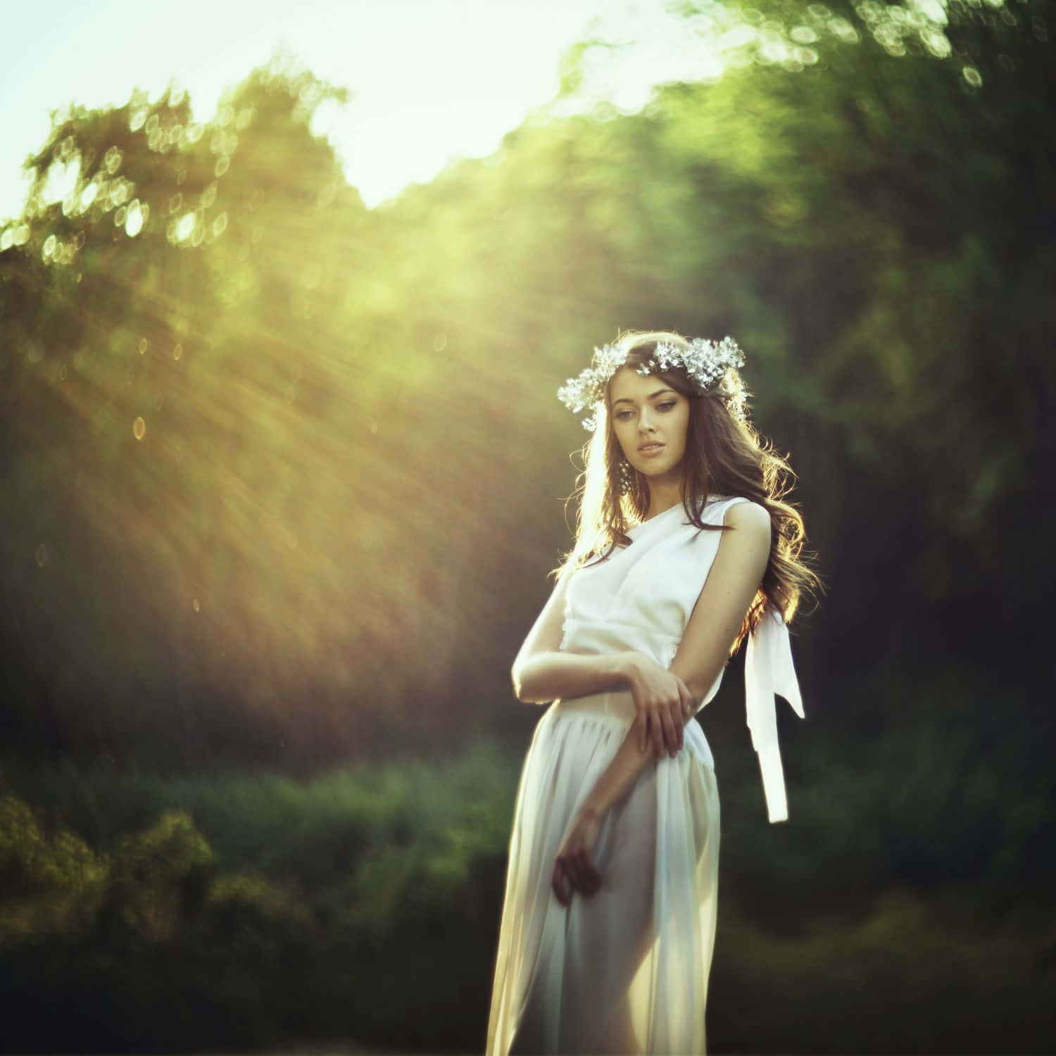 Ethereal Forest Goddess Aesthetic.jpg Wallpaper