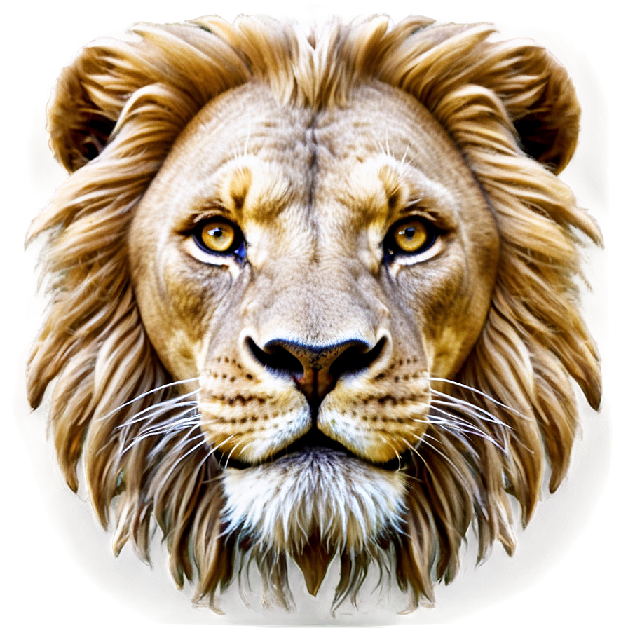 Ethereal Lion Face Png Isi PNG