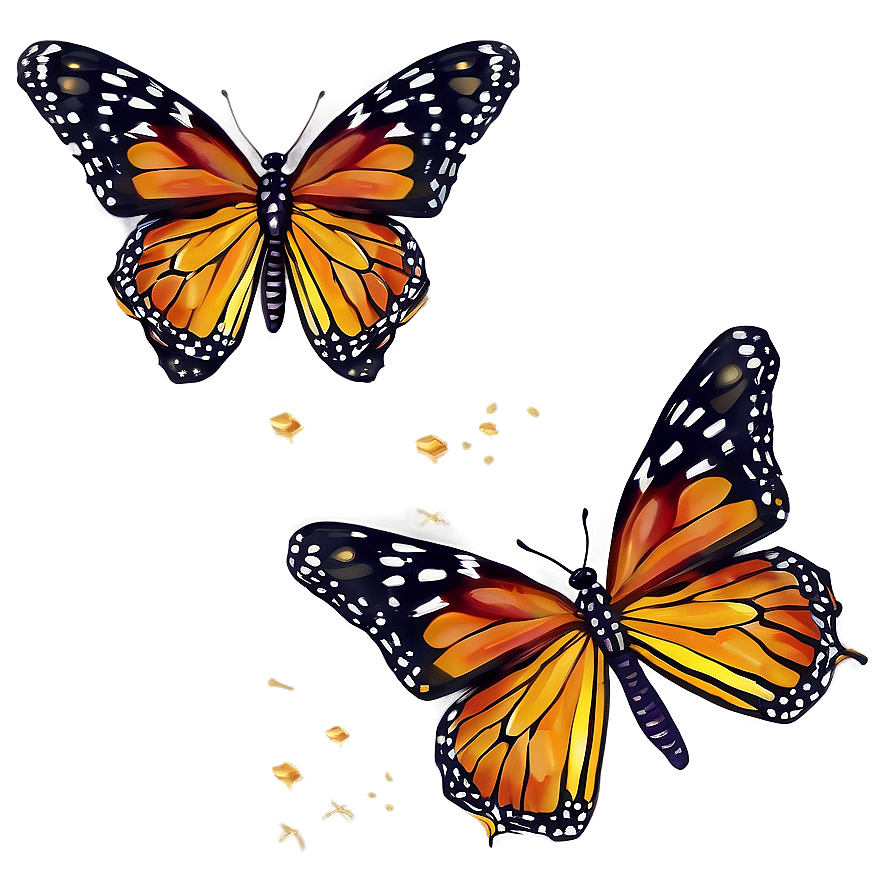 Ethereal Monarch Butterflies Png Lfe PNG