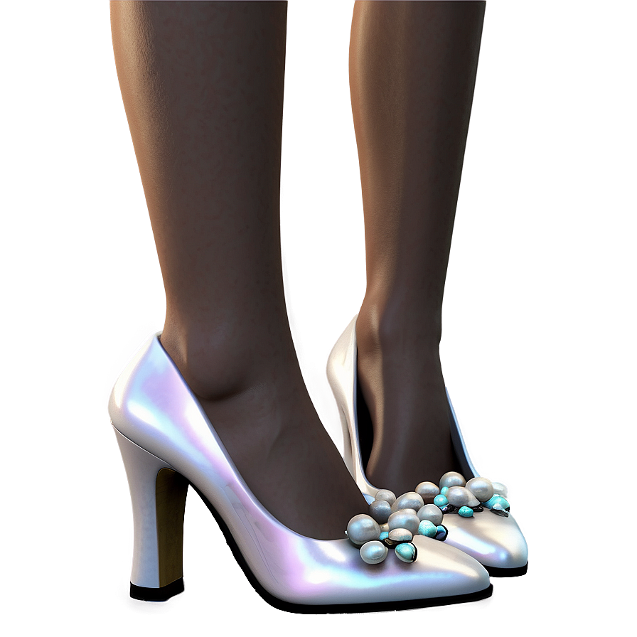 Ethereal Pearl Heels Png Npd PNG