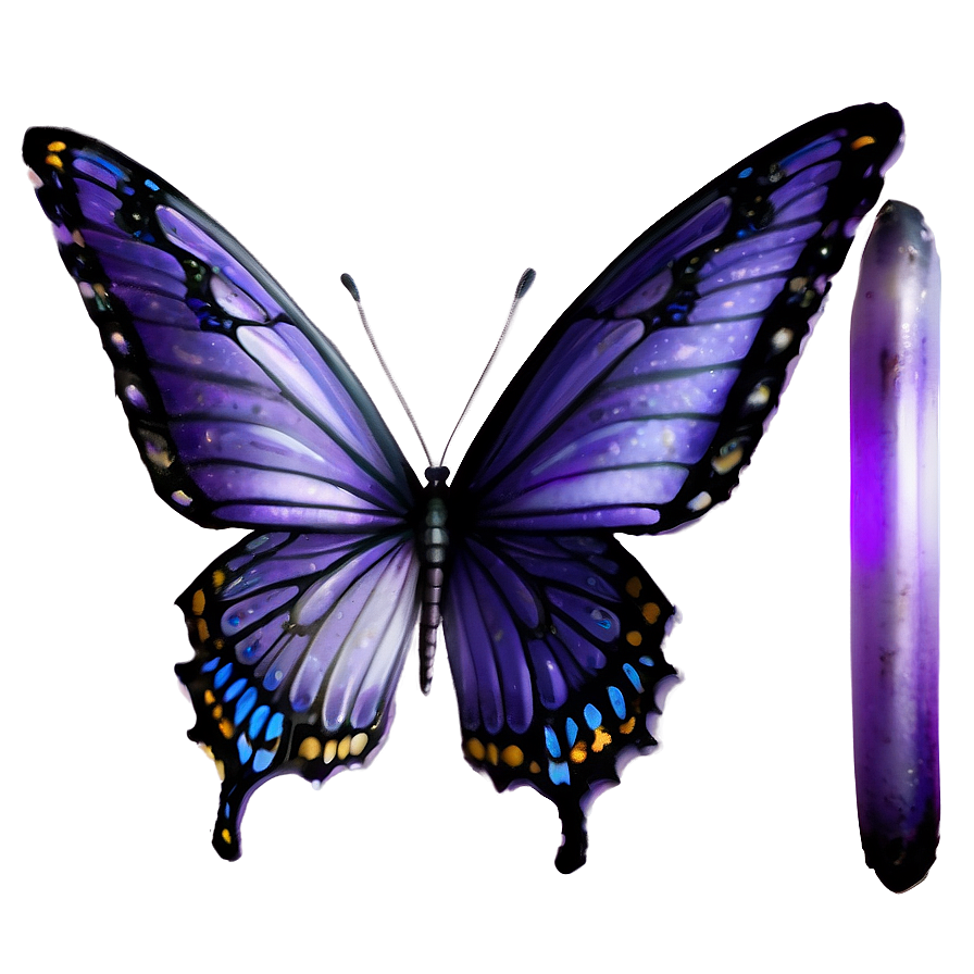 Ethereal Purple Butterfly Png 05232024 PNG