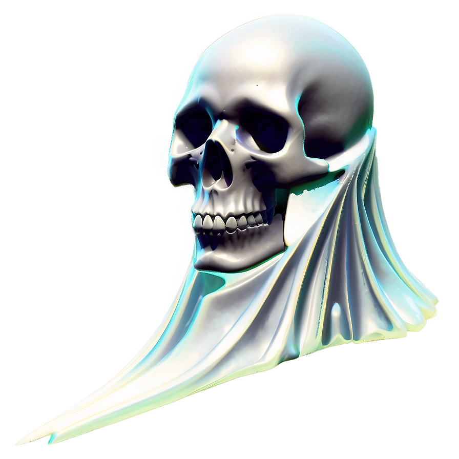 Ethereal Skull Figure Png A PNG