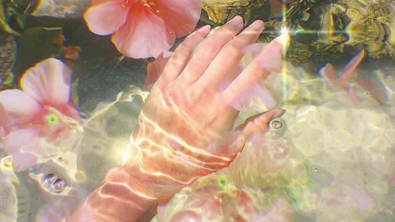 Ethereal Water Hand Flowers.jpg Wallpaper