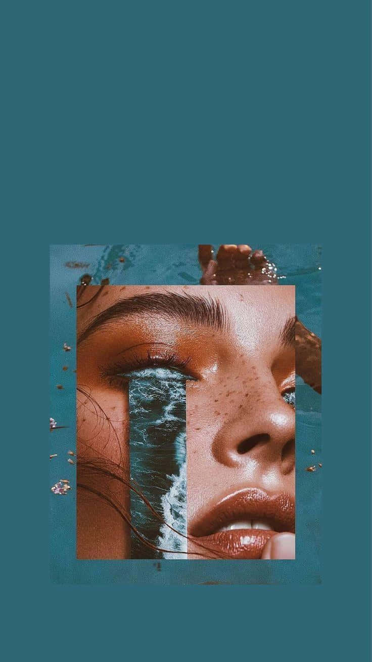 Ethereal Waterfall Face Collage.jpg Wallpaper